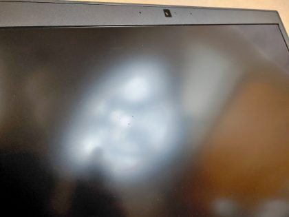There is a small wear spot on the screen from the keyboard (View image 9). Tested and Working as it should. Boots to the BIOs. May have a few minor cosmetic scratches/scuffs. For your help