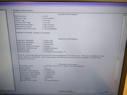 we have added actual images to this listing of the Dell Latitude you would receive. **NO POWER ADAPTER / NO SSD/HDD or CABLE/ NO OS/ NO BATTERY or CABLE INSTALLED**Item Specifics: MPN : Latitude 7480UPC : N/AType : LaptopBrand : DellProduct Line : LatitudeModel : Latitude 7480Operating System : N/AScreen Size : 14-inch FHDProcessor Type : Intel Core i7-7600U 7th GenProcessor Speed : 2.80GHzGraphics Processing Type : Intel(R) Kabylake GraphicsMemory : N/AHard Drive Capacity : N/A - 5