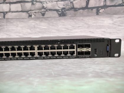 Good Condition! Tested and pulled from a working environment! There is a few minor cosmetic scratches/scuffs from normal use**NO POWER CORD INCLUDED**Item Specifics: MPN : XTCT3UPC : N/AType : Ethernet SwitchForm Factor : Rack-MountableBrand : DellModel : X1052 / XTCT3 / 0XTCT3Network Management Type : Fully ManagedNetwork Connectivity : Wired-Ethernet (RJ-45)Number of LAN Ports : 48Max. Data Transfer Rate : 1 GbpsEthernet Technology : Gigabit Ethernet (1000-Mbit/s) - 3