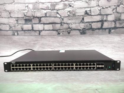 Good Condition! Tested and pulled from a working environment! There is a few minor cosmetic scratches/scuffs from normal use**NO POWER CORD INCLUDED**Item Specifics: MPN : XTCT3UPC : N/AType : Ethernet SwitchForm Factor : Rack-MountableBrand : DellModel : X1052 / XTCT3 / 0XTCT3Network Management Type : Fully ManagedNetwork Connectivity : Wired-Ethernet (RJ-45)Number of LAN Ports : 48Max. Data Transfer Rate : 1 GbpsEthernet Technology : Gigabit Ethernet (1000-Mbit/s) - 1