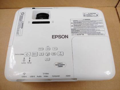 Good condition! Great picture! Tested and pulled from a working environment. There may be some minor scratches/scuffs from normal use. What's shown in the pictures is what you will receive. **POWER CORD & REMOTE INCLUDED**  ***NO AA-BATTERYS INCLUDED For remote***Item Specifics: MPN : H558AUPC : N/ABrand : EpsonModel : 730HD / H558ADisplay Technology : 3LCD