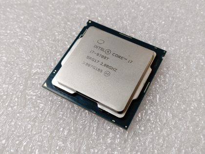 Excellent Condition! Tested and pulled from a working environment! Item Specifics: MPN : SRG17UPC : N/ABrand : IntelProcessor Type : Core i7 9th GenNumber of Cores : 8Socket Type : LGA 1151Clock Speed : 2.00 GHzBus Speed : 8 GT/s DMI3L2 Cache : 1 MBL3 Cache : 12 MBType : ProcessorProcessor Model : Intel Core i7-9700T - 2