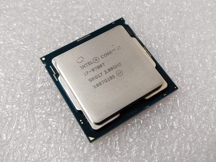 Excellent Condition! Tested and pulled from a working environment! Item Specifics: MPN : SRG17UPC : N/ABrand : IntelProcessor Type : Core i7 9th GenNumber of Cores : 8Socket Type : LGA 1151Clock Speed : 2.00 GHzBus Speed : 8 GT/s DMI3L2 Cache : 1 MBL3 Cache : 12 MBType : ProcessorProcessor Model : Intel Core i7-9700T - 1