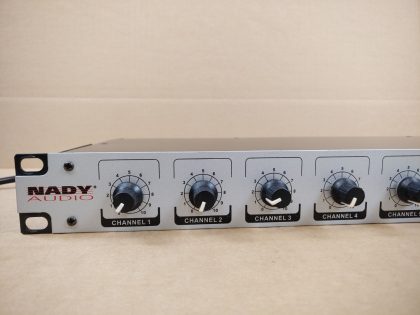 Good condition! Tested and pulled from a working environment! **NO POWER CORD INCLUDED**Item Specifics: MPN : RMX-6UPC : N/ABrand : NADYForm Factor : Rack MountableModel : RMX-6Number of Channels : 6Type : MixerNumber of Mic Inputs : 6Number of Line Inputs : 6 - 2