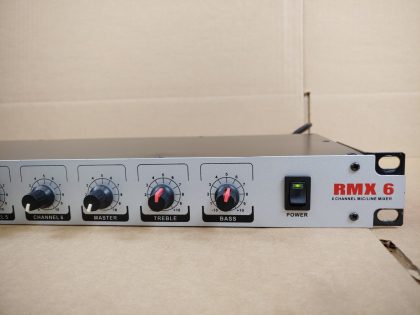 Good condition! Tested and pulled from a working environment! **NO POWER CORD INCLUDED**Item Specifics: MPN : RMX-6UPC : N/ABrand : NADYForm Factor : Rack MountableModel : RMX-6Number of Channels : 6Type : MixerNumber of Mic Inputs : 6Number of Line Inputs : 6 - 3