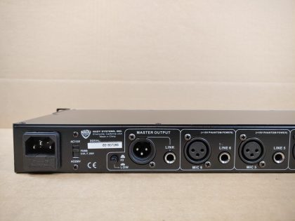 Good condition! Tested and pulled from a working environment! **NO POWER CORD INCLUDED**Item Specifics: MPN : RMX-6UPC : N/ABrand : NADYForm Factor : Rack MountableModel : RMX-6Number of Channels : 6Type : MixerNumber of Mic Inputs : 6Number of Line Inputs : 6 - 8