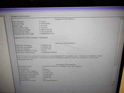 Tested and Working as it should. Boots to the BIOs. May have a few minor cosmetic scratches/scuffs. For your help