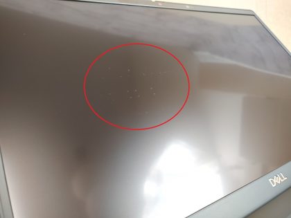 There is a tiny hairline crack under the HDMI port on the left side (View image 9). There is also some minor specks of wear on the left side of the screen (View image 10). Fully Tested & 100% Functional ready to use out of the box