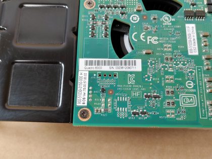 Good Condition! Tested and Pulled from a working environment!Item Specifics: MPN : X256PUPC : N/AChipset/GPU Manufacturer : NVIDIABrand : NVIDIAChipset/GPU Model : Quadro 6000 (X256P)Compatible Port/Slot : PCI Express 2.0 x16Type : Graphics CardConnectors : 1x DVI / 2x Display PortMemory Type : GDDR5Memory Size : 6 GBCooling Component(s) Included : Fan with Heatsink - 9