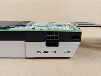 Good Condition! Tested and Pulled from a working environment!Item Specifics: MPN : X256PUPC : N/AChipset/GPU Manufacturer : NVIDIABrand : NVIDIAChipset/GPU Model : Quadro 6000 (X256P)Compatible Port/Slot : PCI Express 2.0 x16Type : Graphics CardConnectors : 1x DVI / 2x Display PortMemory Type : GDDR5Memory Size : 6 GBCooling Component(s) Included : Fan with Heatsink - 10
