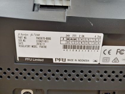 Good Condition! Tested and pulled from a working environment! There may be a few minor cosmetic scratches/scuffs from normal use. USB 3.0 CABLE INCLUDED. **NO POWER ADAPTER OR TRAY INCLUDED**Item Specifics: MPN : fi-7160UPC : N/AType : Color Document ScannerBrand : FujitsuModel : fi-7160Scanning Resolution : 600x600 DPIColor Depth : 24 BitImage Sensor : CCDConnectivity : USB 3.0 - 5