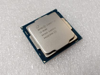 Excellent condition! Tested and pulled from a working environment! Item Specifics: MPN : SR3N5UPC : N/ABrand : IntelProcessor Type : Core i3 8th GenNumber of Cores : 4Socket Type : LGA 1151Clock Speed : 3.60GHzBus Speed : 8 GT/sL3 Cache : 6 MBType : ProcessorProcessor Graphics : Intel UHD Graphics 630Model : SR3N5 - 1