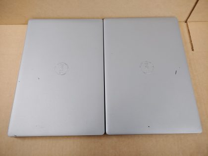 LOT of 2 - Both Latitudes have& ;a very faint pressure mark in the bottom right corner of the screens (View images 9 & 10). They have some minor scratches on the top and bottom. Both have a black spot on the bottom from a sticker being removed. Fully Tested & 100% Functional ready to use out of the box
