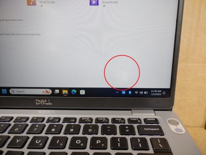 LOT of 2 - Both Latitudes have& ;a very faint pressure mark in the bottom right corner of the screens (View images 9 & 10). They have some minor scratches on the top and bottom. Both have a black spot on the bottom from a sticker being removed. Fully Tested & 100% Functional ready to use out of the box