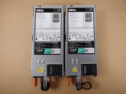 LOT of 2 - Great condition! Tested and pulled from a working environment! Item Specifics: MPN : PJMDNUPC : N/ABrand : DellModel : PJMDN / E750E-S1Connectors : 24 PinMax. Output Power : 750 WCooling : FanType : Power Supply - 3