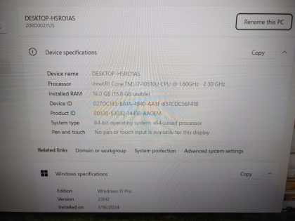 *NO POWER ADAPTER INCLUDED* There is a small piece of plastic broke off under the USB port on the right side of the laptop (View image 9). Fully Tested & 100% Functional ready to use out of the box
