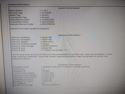 **NO OUTPUT TO SCREEN