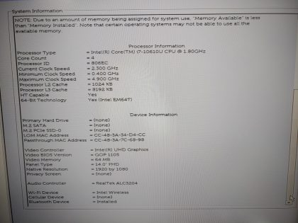 The M.2 Port is damaged and does NOT work. & ;There is a black spot on the bottom from a sticker being removed.& ;Boots to the BIOs. May have a few minor cosmetic scratches/scuffs. For your help