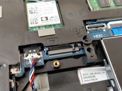 The M.2 Port is damaged and does NOT work. & ;There is a black spot on the bottom from a sticker being removed.& ;Boots to the BIOs. May have a few minor cosmetic scratches/scuffs. For your help