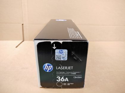 Brand NEW SEALED - There is some writing on the one side of the packaging.Item Specifics: MPN : CB436AUPC : 882780905221Type : Toner CartridgeBrand : HPCompatible Brand : For HPCompatible Model : LaserJetColor : BlackModel : HP 36APrint Technology : Laser - 3