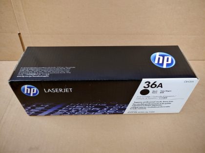 Brand NEW SEALED - There is some writing on the one side of the packaging.Item Specifics: MPN : CB436AUPC : 882780905221Type : Toner CartridgeBrand : HPCompatible Brand : For HPCompatible Model : LaserJetColor : BlackModel : HP 36APrint Technology : Laser - 5