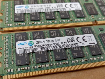 LOT of 4 - Great Condition! Tested and Pulled from a working environment!Item Specifics: MPN : M393A4K40BB0-CPB0QUPC : N/AType : Server MemoryForm Factor : RDIMMBrand : SamsungNumber of Pins : 288Bus Speed : PC4-17000 (DDR4-2133P)Number of Modules : 4Capacity per Module : 32GBTotal Capacity : 128GB - 2