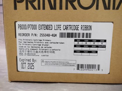 BRAND NEW SEALED! Item Specifics: MPN : 255048-4GMUPC : 746099002135Brand : PRINTRONIXCompatible Brand : PRINTRONIXCompatible Model : P8000 / P7000 Cartridge SeriesColor : BlackType : RibbonPrint Technology : Dot MatrixModel : 255048-4GM - 4