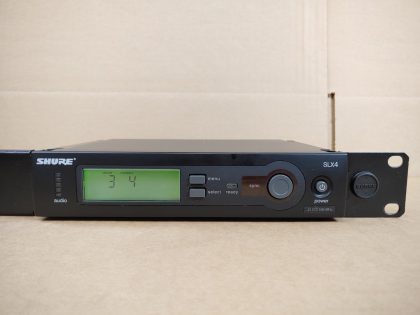 Good Condition! Tested and pulled from a working environment! Power Adapter included. There may be a few scratches/scuffs from normal use. **NO ANTENNAS INCLUDED**Item Specifics: MPN : SLX4 J3 572-596 MHZUPC : N/ABrand : SHUREType : Microphone ReceiverModel : SLX4 J3 572-596 MHZConnectivity : WirelessForm Factor : Microphone ReceiverBundled Items : Power Adapter / Rack Ears - 3