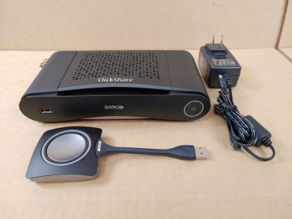 Great condition! Tested and Pulled from a working environment! Whats shown in the pictures is what you'll receive!Item Specifics: MPN : CS-100UPC : N/ABrand : BARCO ClickShareModel : CS-100 (R9861510)Type : Video ConferencingBundled Items : Power Adapter / ClickShare ButtonFeatures : HD Video - 1