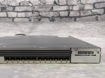 Good Condition! Tested and Pulled from a working environment! There is a few minor cosmetic scratches and scuffs from normal use. Item Specifics: MPN : WS-C3750X-12S-S V05UPC : N/AType : Network SwitchForm Factor : Rack-MountableBrand : CiscoModel : WS-C3750X-12S-S V05Network Management Type : Fully ManagedNumber of LAN Ports : 12 - 3