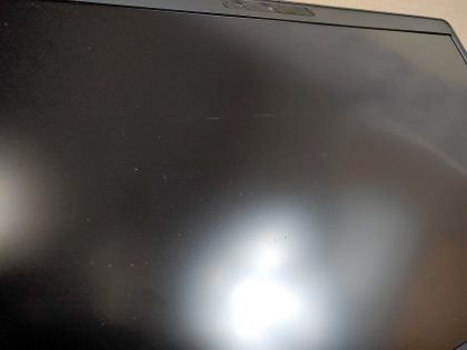 The back corner of the lid is busted and the corner of the palmrest is blemished (View image 8). There is a few specks of wear on the screen from the keyboard (View image 9). Tested and Working as it should. Boots to the BIOs. May have a few minor cosmetic scratches/scuffs. For your help