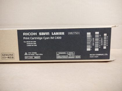 BRAND NEW!Item Specifics: MPN : 842371UPC : N/AType : Toner CartridgeBrand : RICOHCompatible Brand : RICOHColor : CyanYield : 8