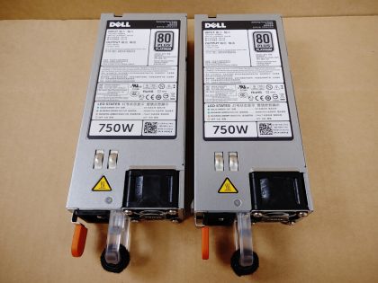LOT of 2 - Great condition! Tested and pulled from a working environment! Item Specifics: MPN : 5NF18UPC : N/ABrand : DELLModel : D750E-S1 / 5NF18Type : Power SupplyMax. Output Power : 750W - 3