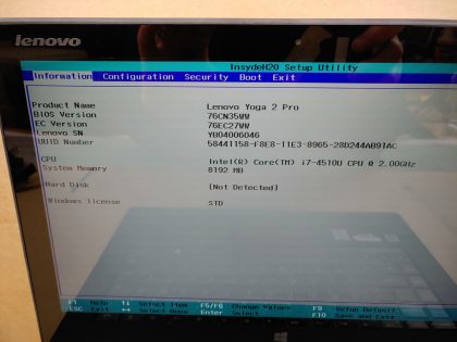 we have added actual images to this listing of the Lenovo Yoga you would receive. **NO SSD / NO OS**Item Specifics: MPN : Yoga 2 ProUPC : N/AType : LaptopBrand : LenovoProduct Line : YogaModel : Yoga 2 ProOperating System : N/AScreen Size : 13.3-inch TouchscreenProcessor Type : Intel Core i7-4510 4th GenProcessor Speed : 2.00GHzMemory : 8GBHard Drive Capacity : N/A - 5