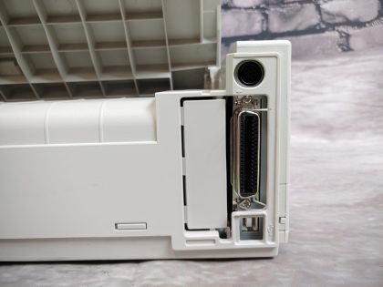 and where the tab hooks in has a small crack (View image 11). Overall in good working condition! Tested and pulled from a working environment! **POWER CORD INCLUDED**Item Specifics: MPN : MICROLINE 421UPC : N/ATechnology : Dot MatrixPrinter Type : Dot MatrixOutput Type : Black and WhiteBrand : OKIModel : MICROLINE 421Product Line : OKI MicrolineType : Printer - 3