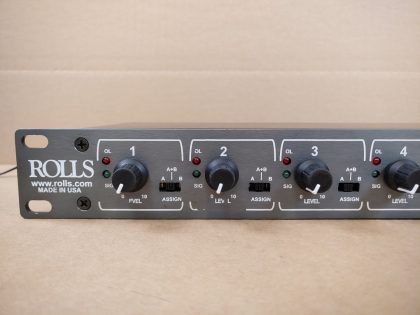 but still readable. Overall good condition! Tested and pulled from a working environment! There may be a few scratches/scuffs from normal use. ***NO POWER ADAPTER INCLUDED***Item Specifics: MPN : RM85UPC : N/ABrand : ROLLSModel : RM85Powered/Non-Powered : PoweredInputs/Outputs : Analog XLR In