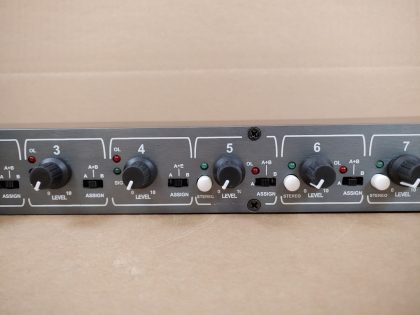 Analog XLR OutNumber of Channels : 8Type : Line MixerNumber of Mic Inputs : 4Number of Line Inputs : 4 - 1