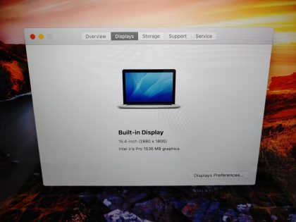 we have added actual images to this listing of the Apple MacBook Pro you would receive. Clean install of 10.13.6 (High Sierra) Operating system. May have some minor scratches/dents/scuffs. OSX Default Password: 123456. [ What is included: Apple MacBook Pro ]Item Specifics: MPN : ME293LL/AUPC : N/ABrand : AppleProduct Family : MacBook ProRelease Year : Late 2013Screen Size : 15.4-inch Retina (2880x1800)Processor Type : Intel Core i7-4750HQ 4th GenProcessor Speed : 2.0GHzMemory : 8GB 1600MHz DDR3Storage : 256GB Flash SSDOperating System : 10.13.6. OS X High SierraColor : SilverType : Laptop - 3