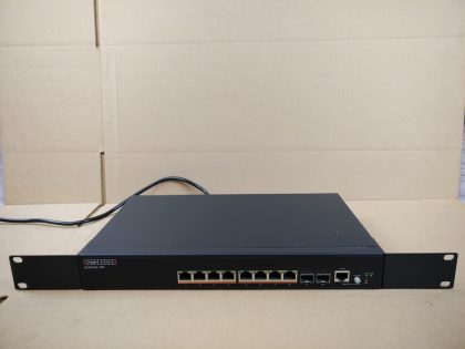 Good condition! Tested and pulled from a working environment! **POWER CORD INCLUDED**Item Specifics: MPN : ECS2100-10PUPC : N/AType : Ethernet SwitchForm Factor : Rack-MountableBrand : Edge-CoreModel : ECS2100-10PNetwork Management Type : Fully ManagedNumber of LAN Ports : 10Number of WAN Ports : 2Ethernet Technology : Gigabit Ethernet (1000-Mbit/s) - 1