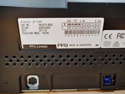 **NO POWER ADAPTER INCLUDED** Scanner pops up an error when it powers on "F4: C2 Error". Overall looks to be in good condition. Missing rear tray. Whats shown in the pictures is what you'll receive. Item Specifics: MPN : fi-7160UPC : N/AType : Sheetfed ScannerBrand : FujitsuModel : fi-7160Scanning Resolution : 600x600 DPIColor Depth : 24 BitGrayscale Depth : 8 BitConnectivity : USB 3.0 - 6