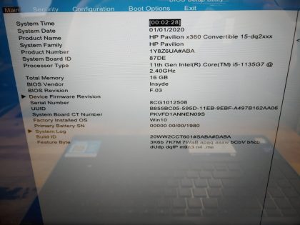 Great Condition! Tested and Pulled from a working machine. Whats shown in the pictures is what you'll receive. **Motherboard / Fan / Heatsink / USB Board with Cable / Wi-Fi Card included** **NO RAM or SCREWS INCLUDED.**Item Specifics: MPN : 15-dq2052nrUPC : N/ABrand : HPModel : M21775-601 / Pavilion x360Processor Model : Intel Core i5-1135G7 11th GenProcessor Speed : 2.40GHzGraphics Processing Type : Intel Iris Memory Type : DDR4 SDRAMNumber of Memory Slots : 2Features : On-Board Video ChipsetType : Motherboard - 9