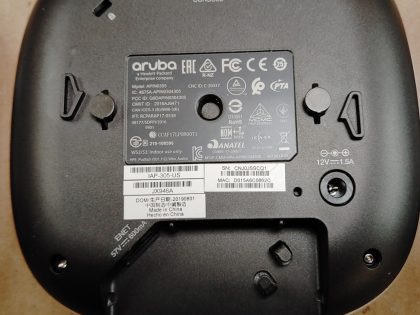 view images of the actual switch you would receive. INCLUDES: 9 access points. DOES NOT INCLUDE: AC Adapter power cord. These items have been testedItem Specifics: MPN : Aruba Networks APIN0305 JJX946AUPC : NABrand : Aruba NetworksModel : APIN0305 JJX946AType : Access Points - 2