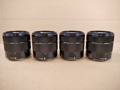 LOT of 4 - Good condition! Tested and pulled from a working environment. There is some writing on the lens covers and lens hoods. Whats shown in the pictures is what you'll receive. Item Specifics: MPN : SEL1855UPC : N/AFocal Length : 18-55mm