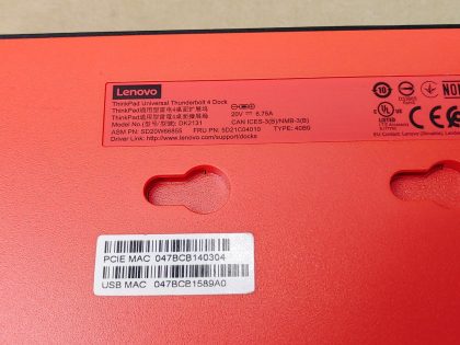 Great Condition! Tested and pulled from a working environment! **NO POWER ADAPTER OR CABLES INCLUDED**Item Specifics: MPN : DK2131UPC : N/ACompatible Brand : For LenovoCompatible Product Line : For Lenovo ThinkPadCompatible Model : For LenovoPorts/Interfaces : Audio Out