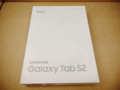 Brand NEW! Item Specifics: MPN : SM-T817VUPC : 887276084237Brand : SamsungType : TabletProduct Line : Galaxy TabOperating System : AndroidScreen Size : 9.7"Storage Capacity : 32GBColor : WhiteModel : Galaxy Tab S2 / SM-T817VNetwork : VerizonConnectivity : Bluetooth