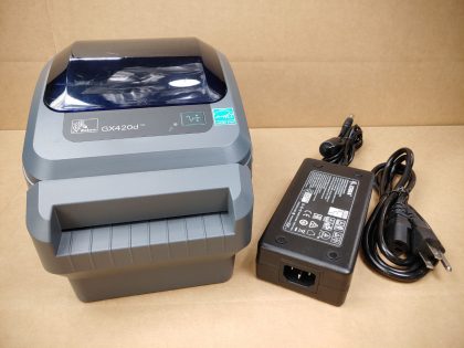 Good Condition! There is some minor scratches/scuffs from normal use. Tested and pulled from a working environment! **POWER ADAPTER INCLUDED**Item Specifics: MPN : GX420dUPC : N/ATechnology : ThermalPrinter Type : Direct ThermalOutput Type : Black / WhiteBrand : ZebraModel : GX420d / GX42-202412-000Product Line : Zebra GPrint Speed : Up to 6"/152 mm per secondType : Label PrinterScanning Resolution : 203 dpi (8 dots/mm) - 1