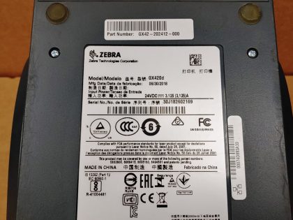Good Condition! There is some minor scratches/scuffs from normal use. Tested and pulled from a working environment! **POWER ADAPTER INCLUDED**Item Specifics: MPN : GX420dUPC : N/ATechnology : ThermalPrinter Type : Direct ThermalOutput Type : Black / WhiteBrand : ZebraModel : GX420d / GX42-202412-000Product Line : Zebra GPrint Speed : Up to 6"/152 mm per secondType : Label PrinterScanning Resolution : 203 dpi (8 dots/mm) - 9
