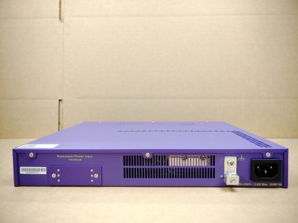 Good Condition! Tested and pulled from a working environment. **NO POWER CORD INCLUDED**Item Specifics: MPN : X440-G2-12p-10GE4UPC : N/AType : Ethernet SwitchForm Factor : Rack-MountableBrand : Extreme NetworksModel : X440-G2-12p-10GE4Network Management Type : Fully ManagedLayer : 3Number of LAN Ports : 12Network Connectivity : Wired-Ethernet (RJ-45)Max. Data Transfer Rate : 1 GbpsEthernet Technology : Gigabit Ethernet (1000-Mbit/s)Network Type : ATA over Ethernet - 6