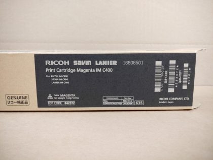 BRAND NEW!Item Specifics: MPN : 842372UPC : N/AType : Toner CartridgeBrand : RICOHCompatible Brand : RICOHColor : MagentaYield : 8
