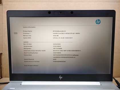 The screen has a yellow tint